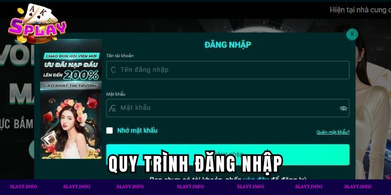 Quy trình đăng nhập trang chủ chỉ với 3 bước